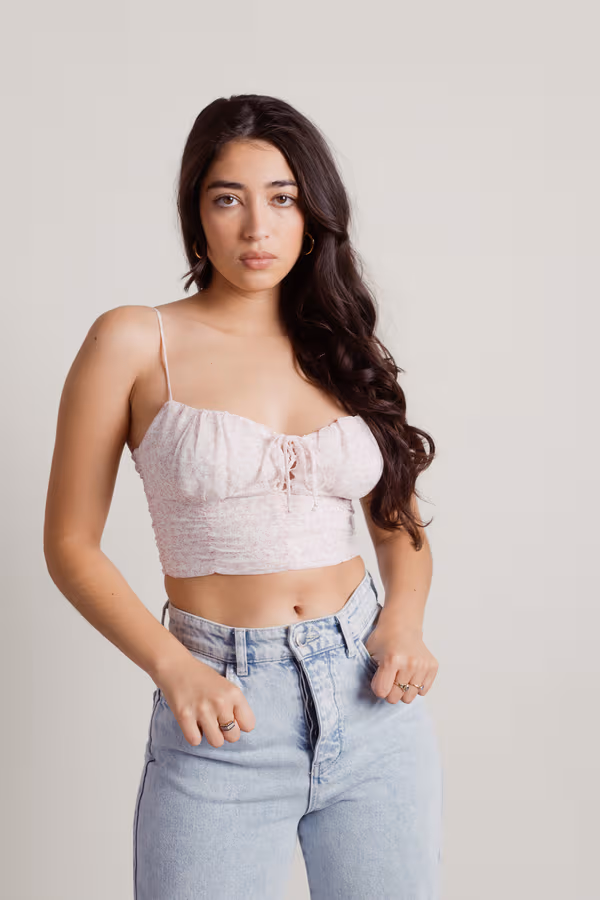 New Flame Crop Top - Pink