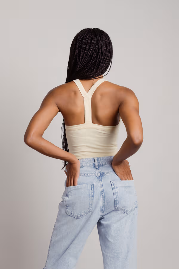 Jake Crop Top - Off White