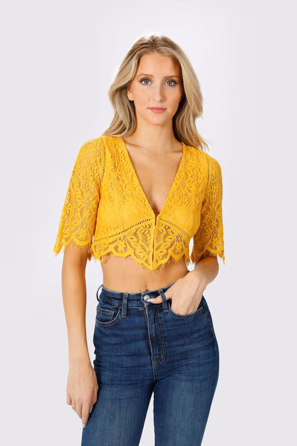 Same Old Love Crop Top - Rose