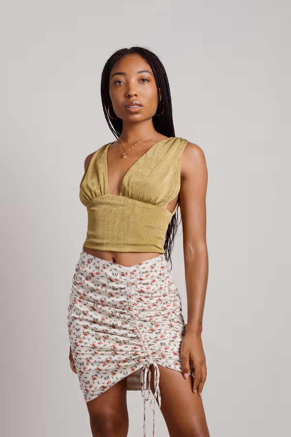 Dazed And Confused Crop Top - Green