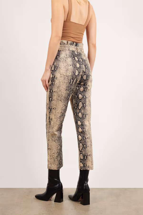 Can't See Snake Print Pants - Multi