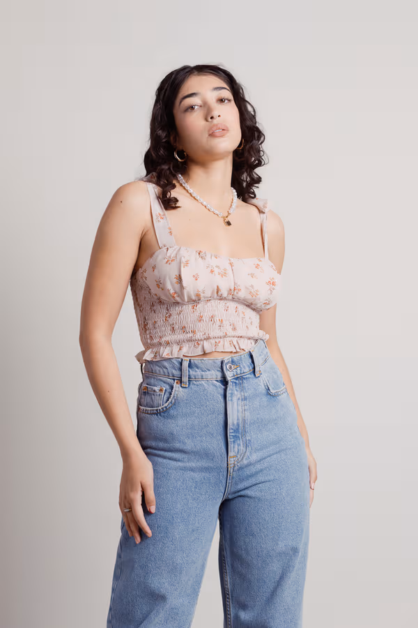 Pia Crop Top - Ivory