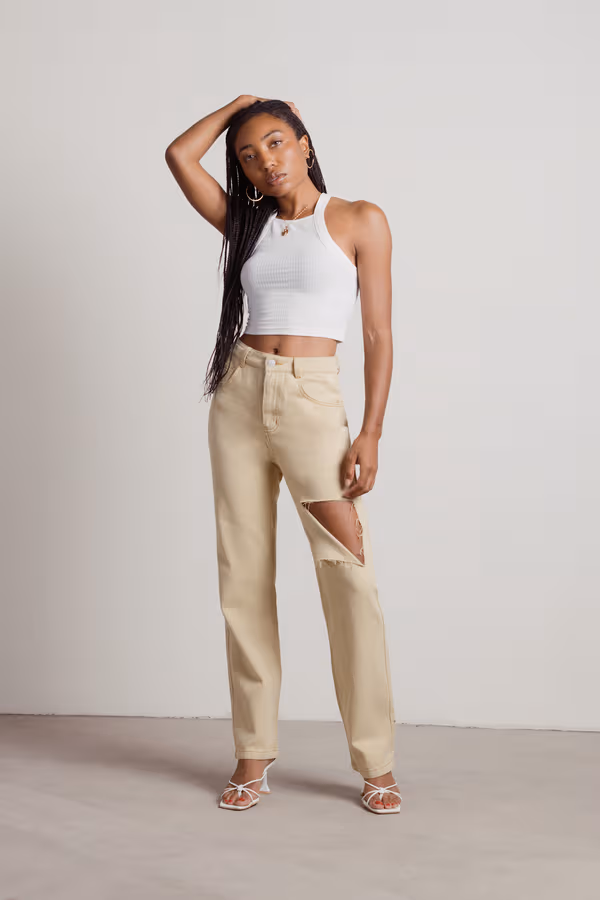 Jake Crop Top - Off White