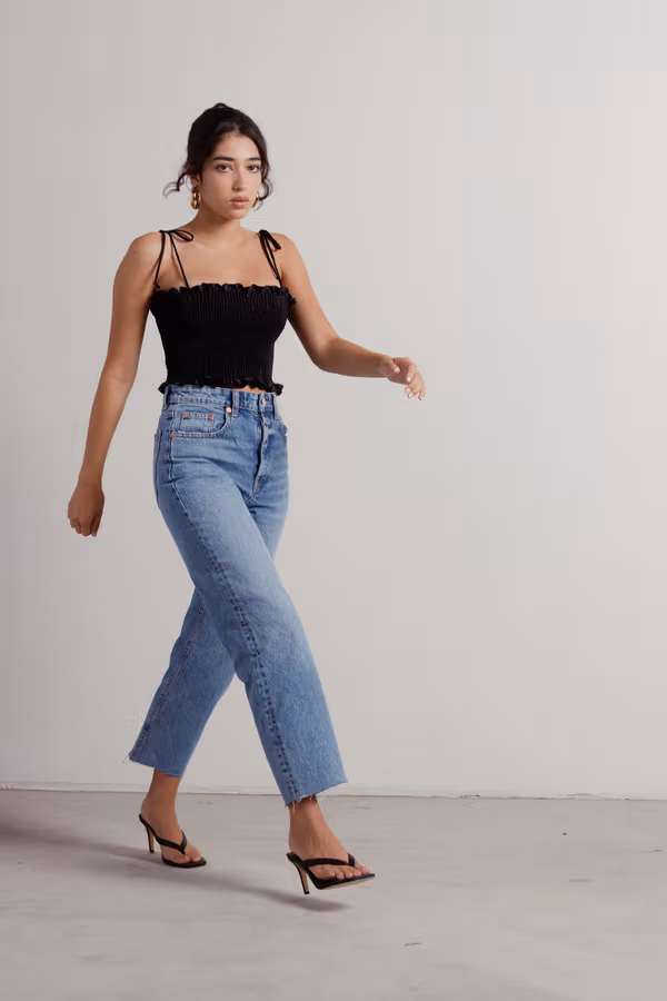 Malia Crop Top - Black