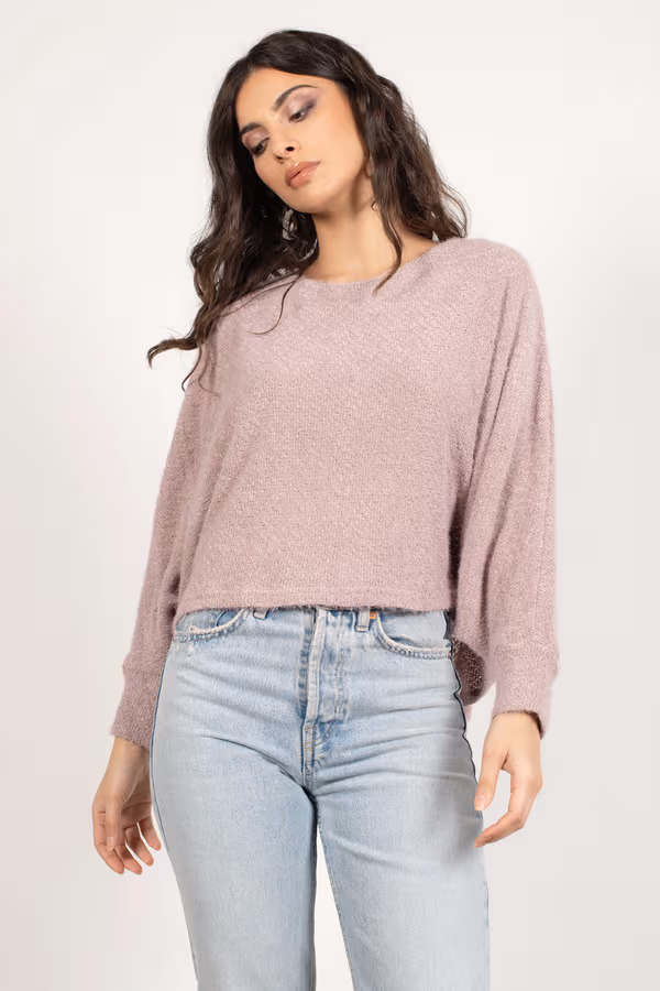Stay Cozy Knit Sweater - Lilac