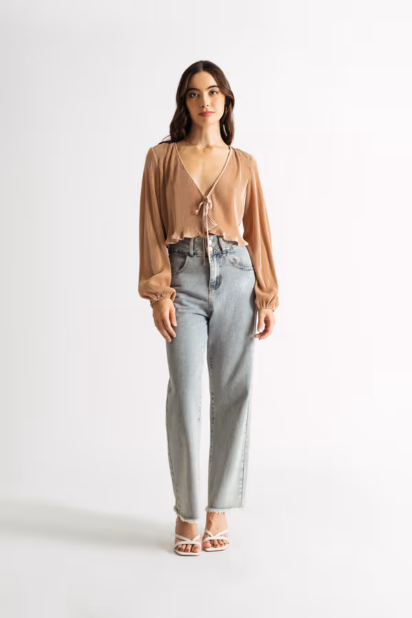 Teach Me Crop Top - Blush