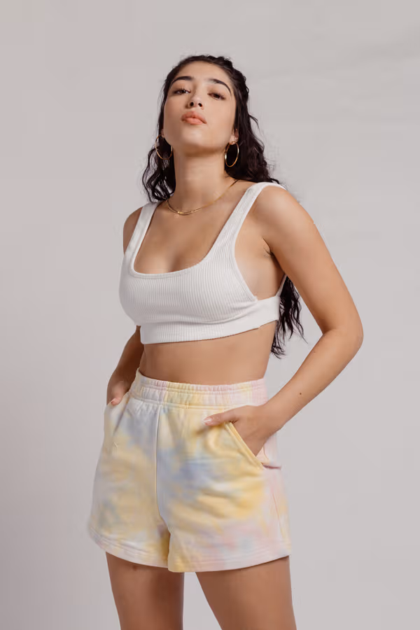 Come Thru And Chill Sweat Shorts - Slate Blue