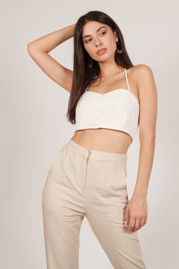 Tai Crop Top - White
