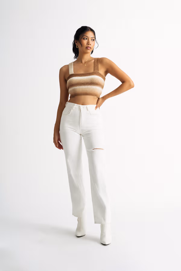 Sweet Pie Crop Top - Lavender Multi