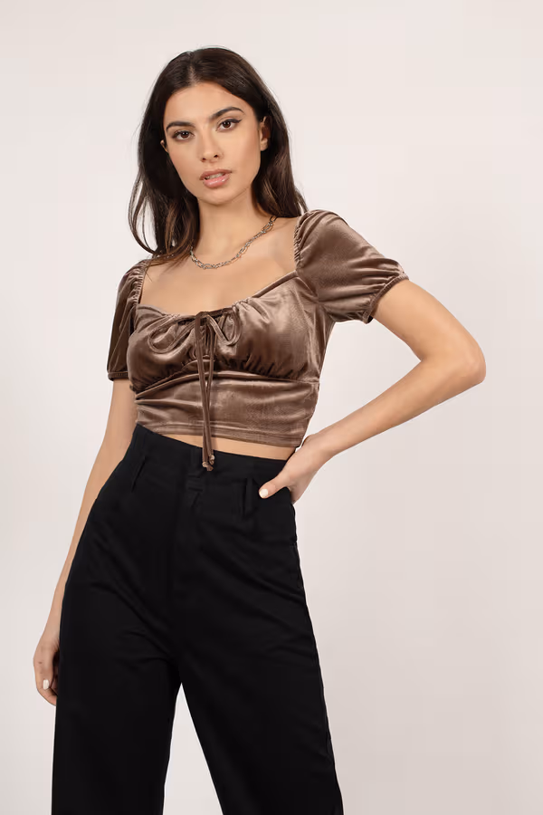 Juliarts Crop Top - Mocha
