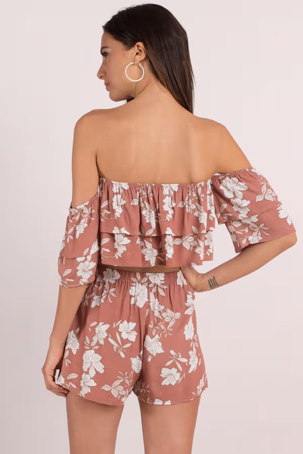 Lily Crop Top - Rose