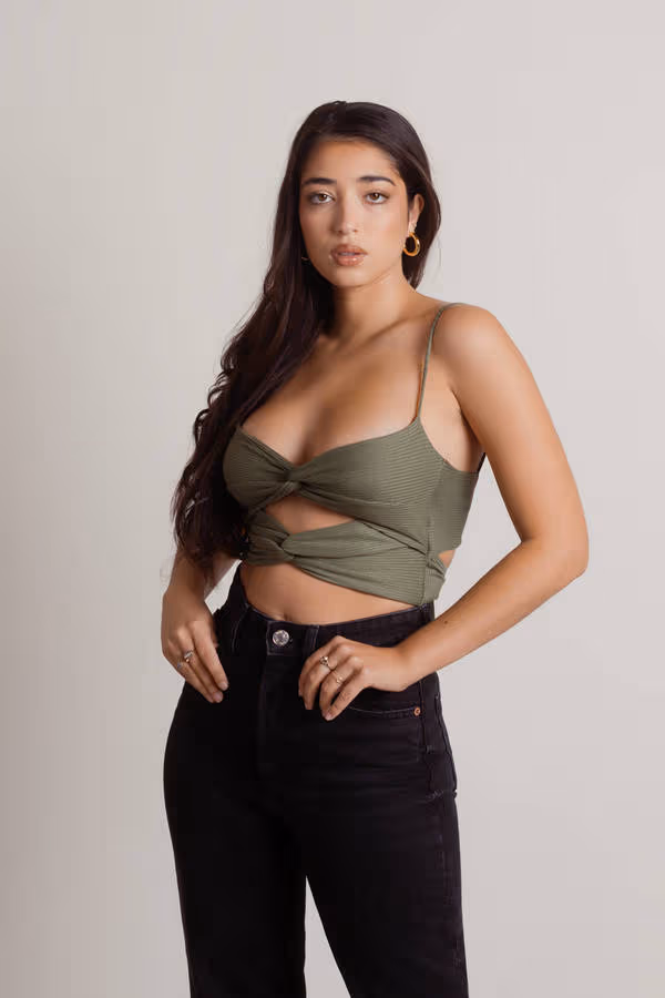 Crash Into You Crop Top - Black