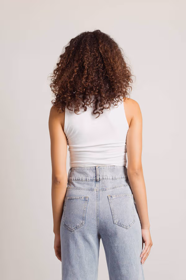 Tell Me It All Crop Top - Ivory