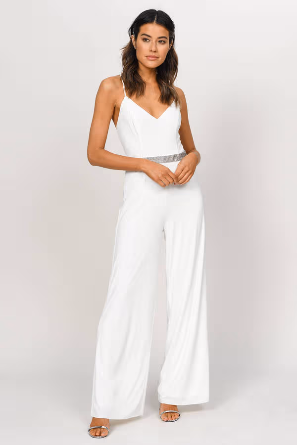 Late Night Cross Back Jumpsuit - Black