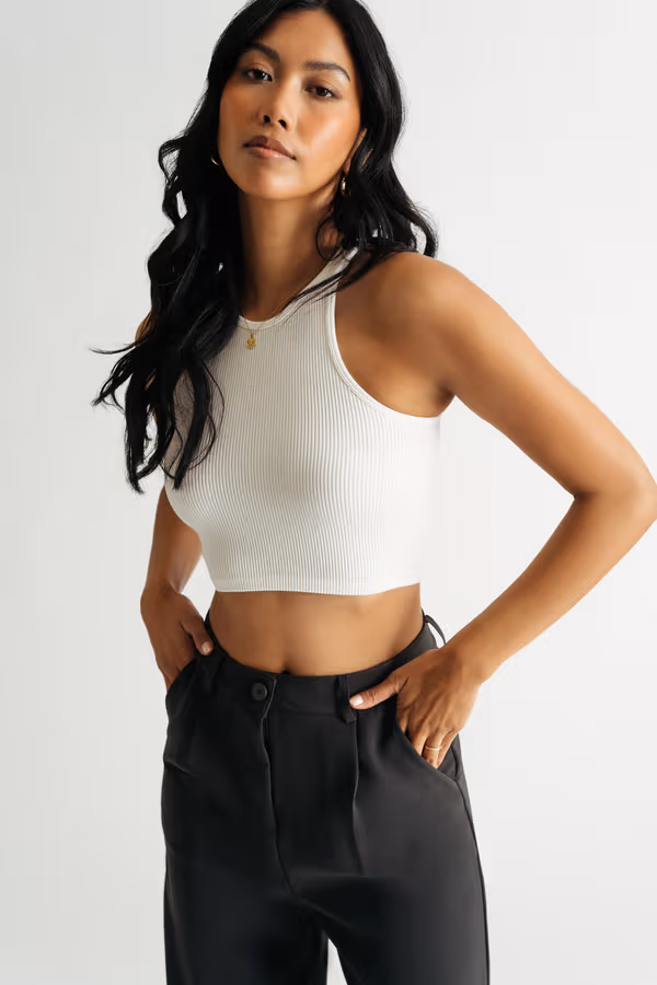 Be Myself Tank Top - Off White