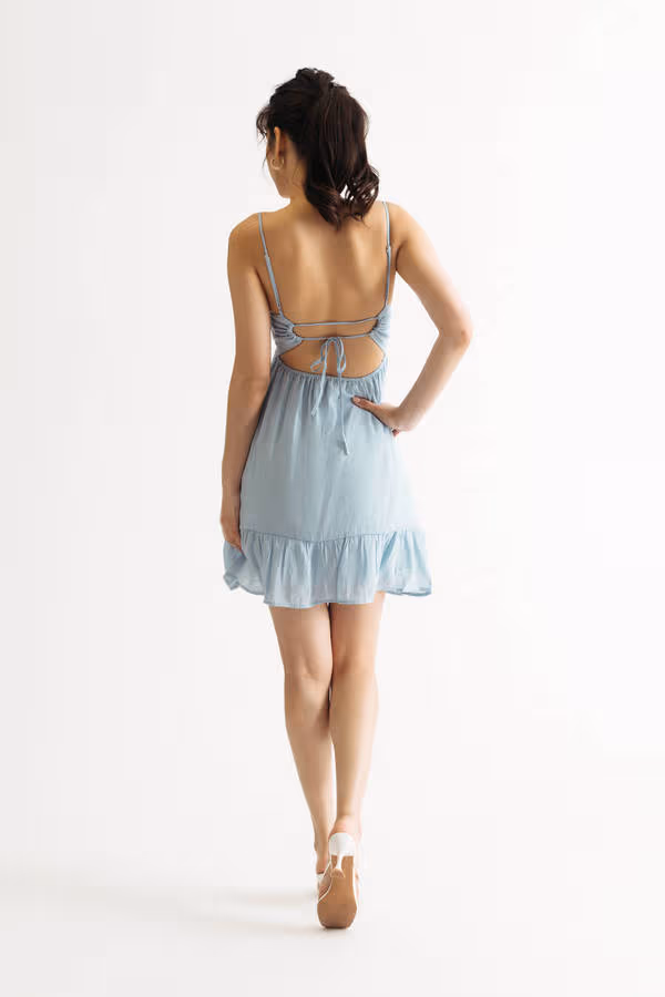Scarlette Blue Tiered Skater Dress