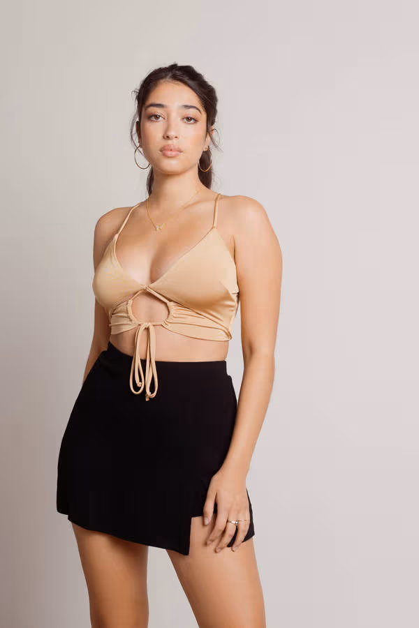 Drive To Malibu Crop Top - Red