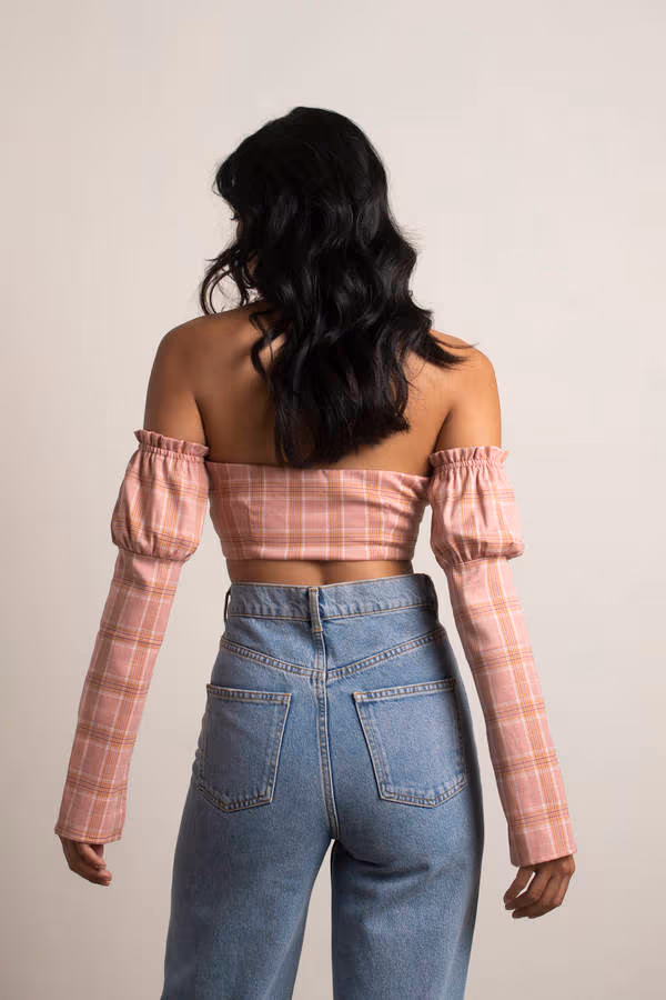 Winston Crop Top - Pink Multi