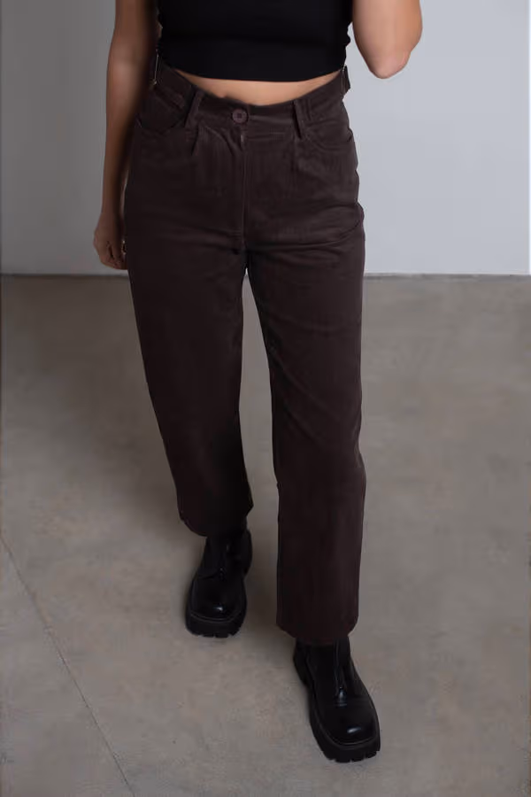 Tianna Corduroy Pants - Brown