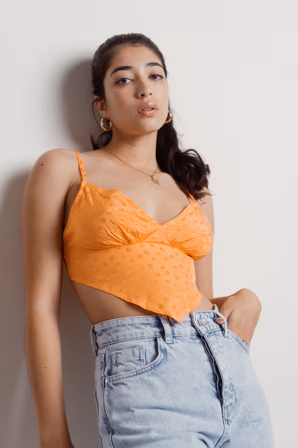 Ira Crop Top - Orange