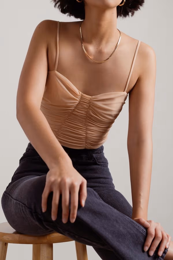 Reaching Too Much Crop Top - Zebra Black And White