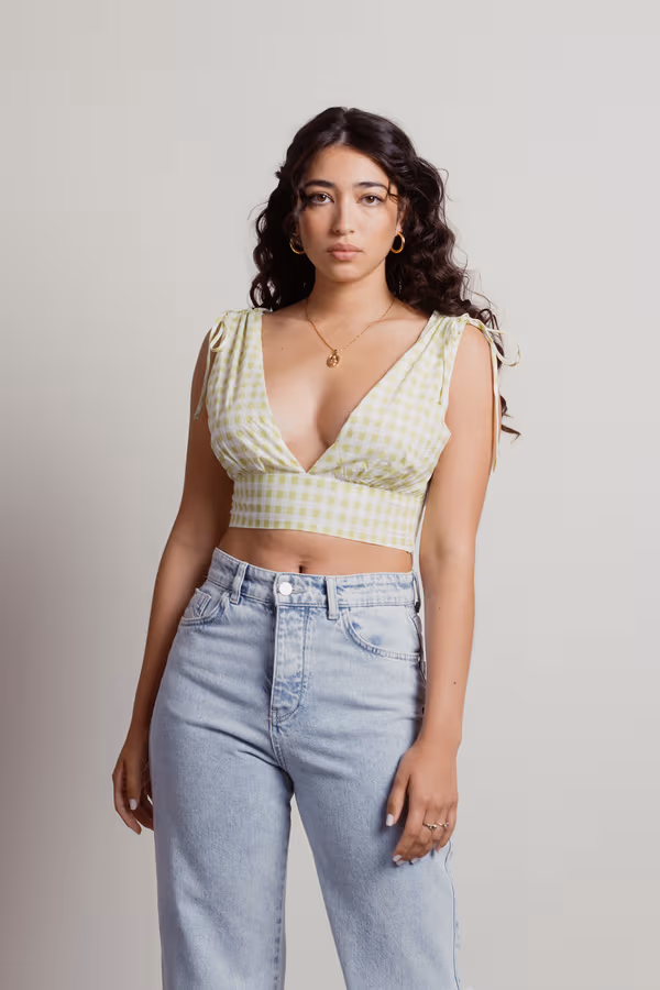 Delacroix Crop Top - Green