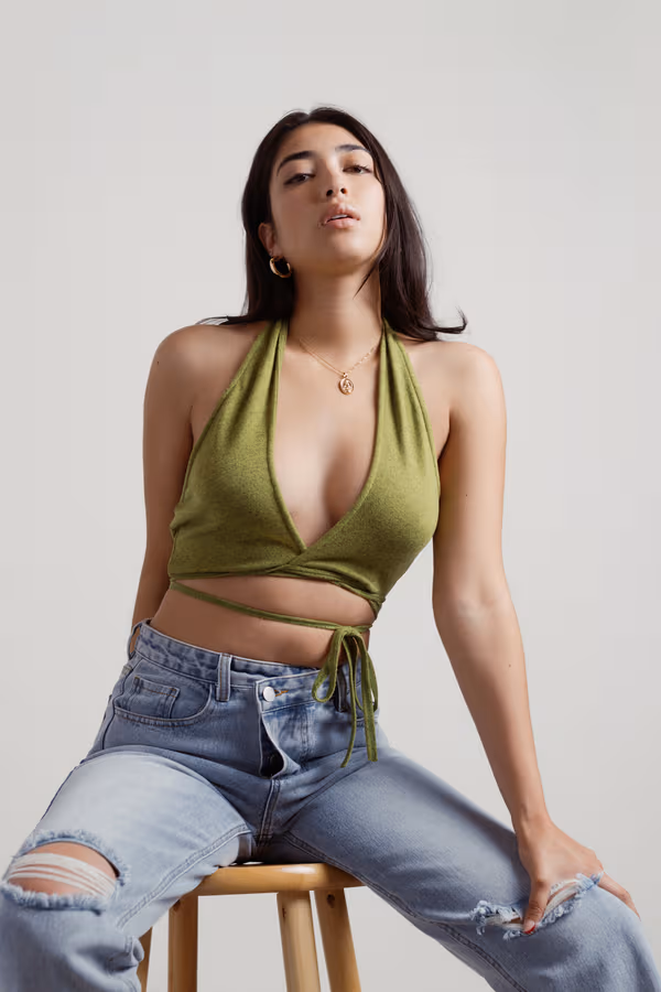 Chloe Crop Top - Green