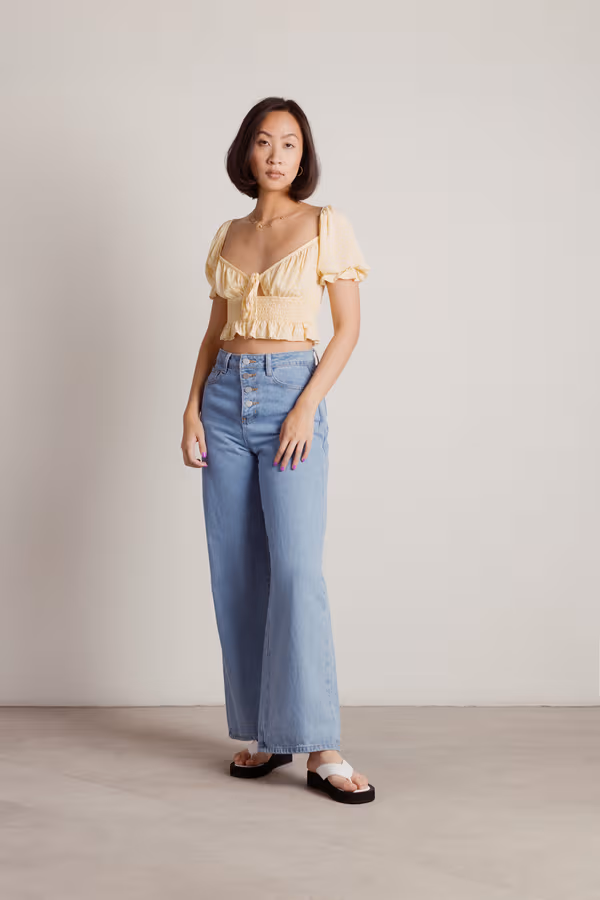 Minna Crop Top - Yellow