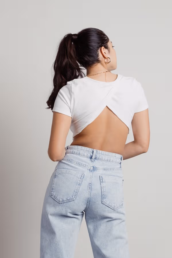 Ira Crop Top - Ivory