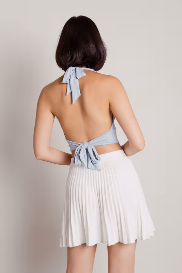 Kobe Pleated Mini Skirt - Sage