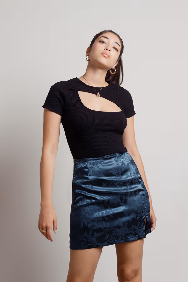 Belen Cutout Bodysuit - Black