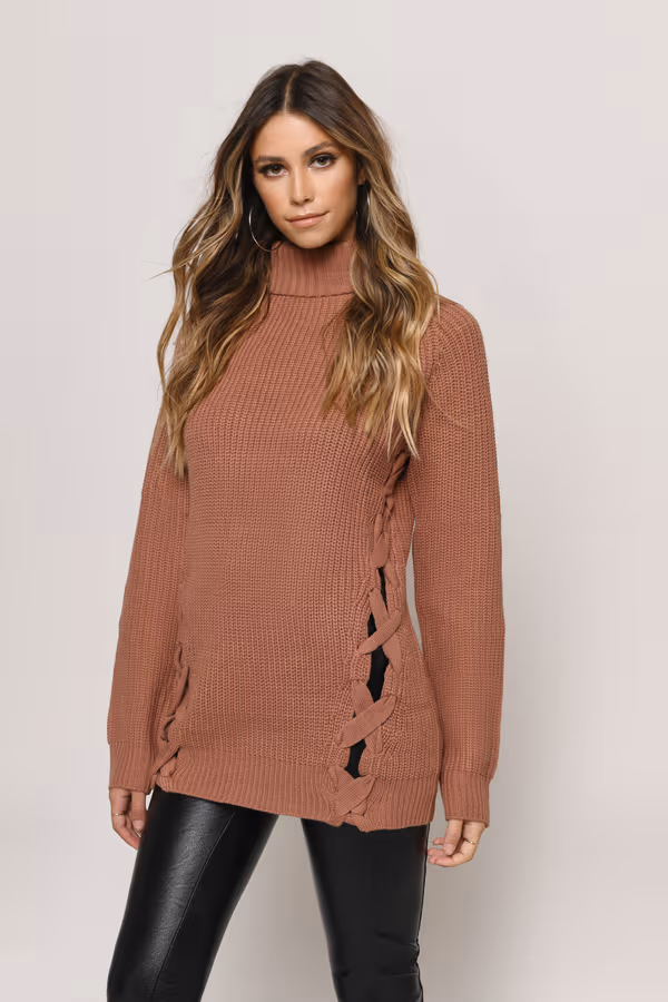 Need You Lace Up Mini Dress - Cream