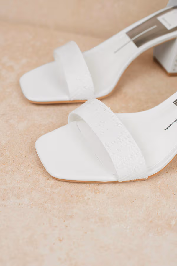 Dolce Vita Dorah Studded High Heels - White