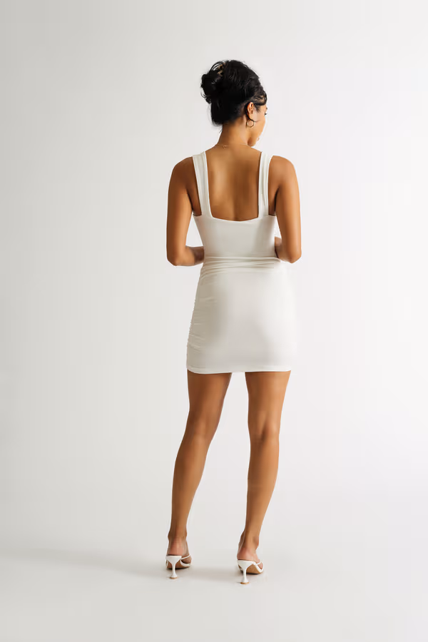 Montero Cutout Bodycon Mini Dress - Off White