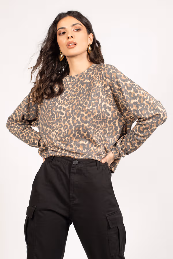 Diana Leopard Print Top - Leopard
