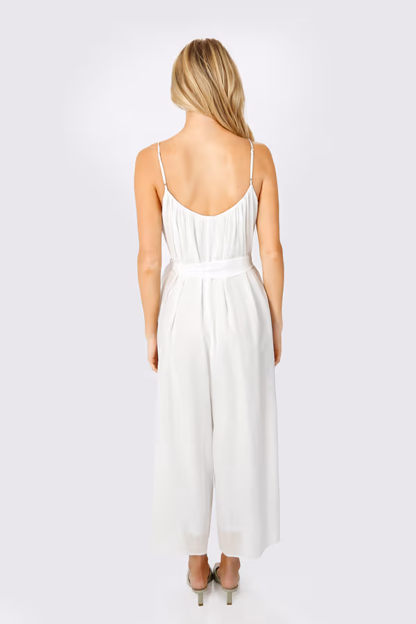 Deal With It Cami Jumpsuit - White