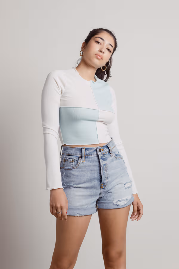 Elaire Two-toned Top - Pink