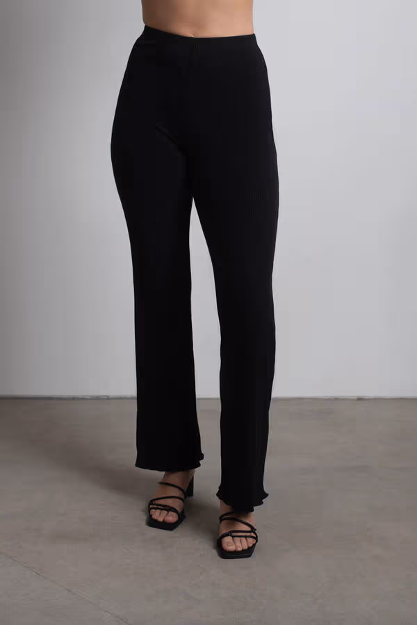 Lucina Flared Pants - Black