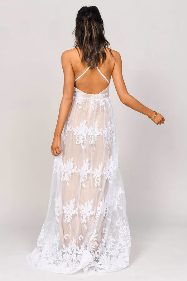 Analise Plunging Floral Maxi Dress - Black