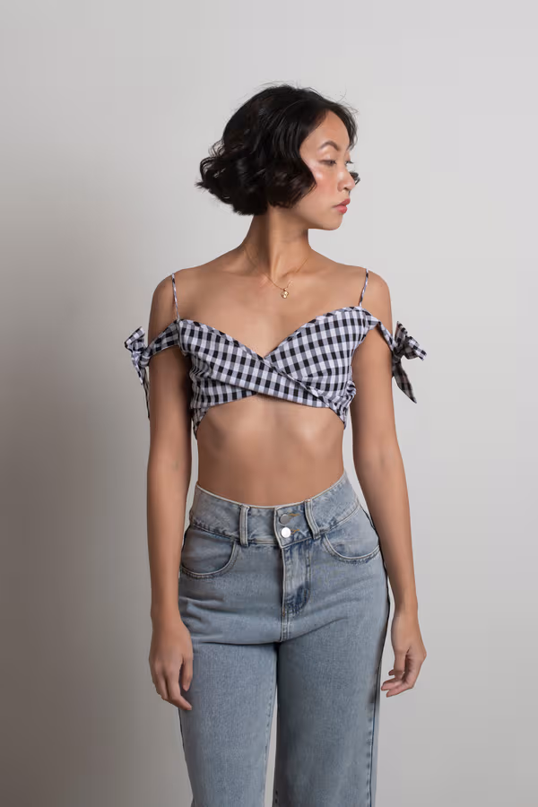Victoria Crop Top - Grey