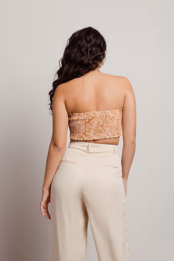 Aria Bandeau Top - Brown