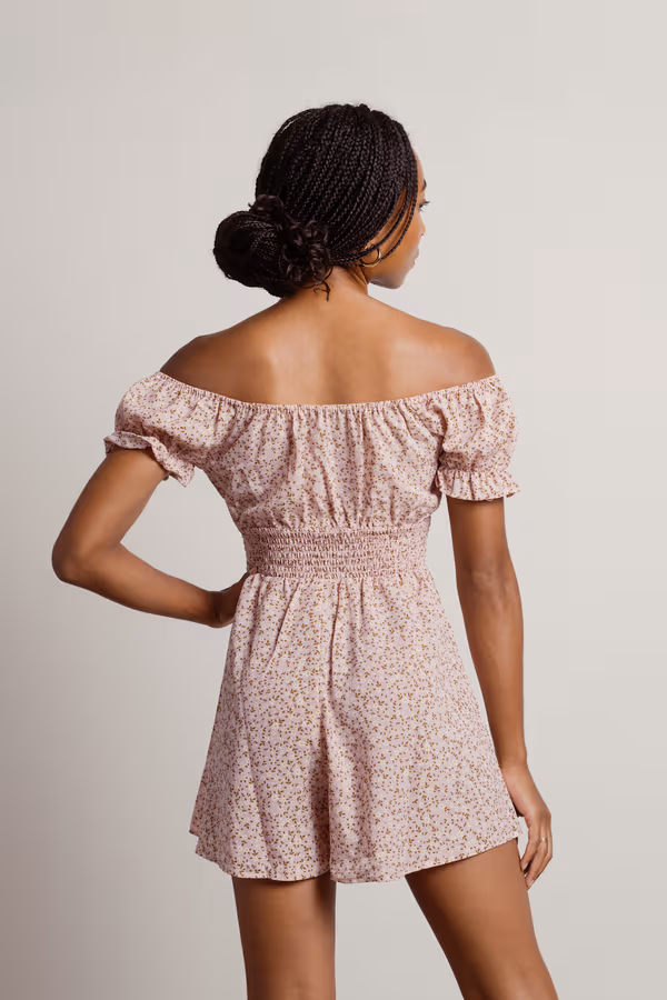 Tonks Floral Romper - Pink