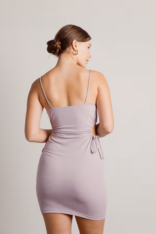 Salazar Cutout Bodycon Mini Dress - Lilac