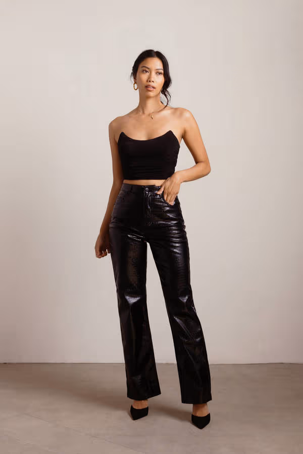 Know Better Straight Leg Pants - Black