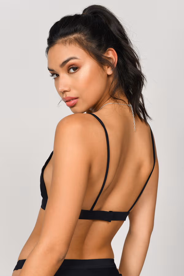 Power Of Love Cutout Bikini Top - Wine