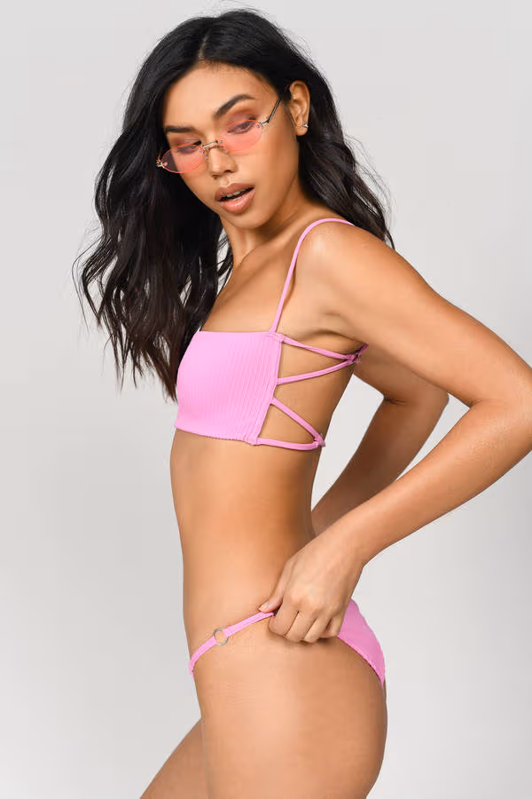 Summer Sunrise O-Ring Bikini Bottom - White