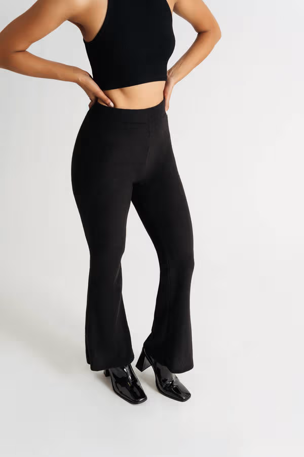 Dance Around Flared Pants - Black