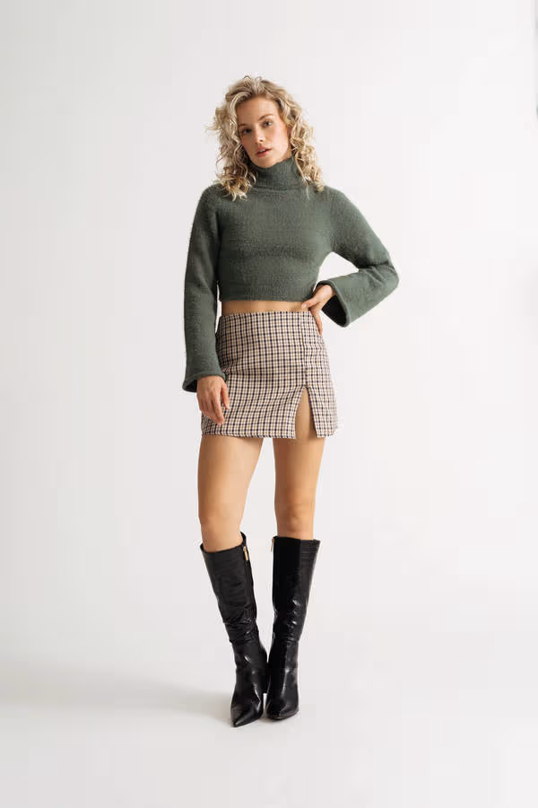 Pursuit Of Coziness Turtleneck Sweater - Off White