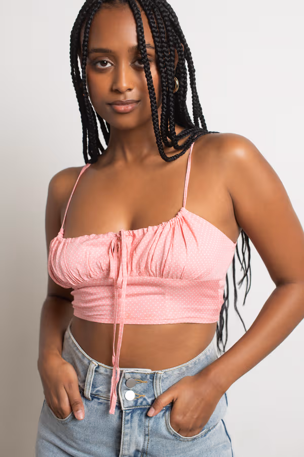Mimas Crop Top - Pink