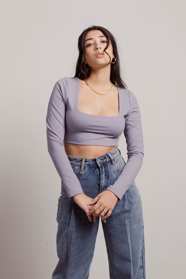 Lalli Crop Top - Lavender